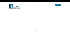 Desktop Screenshot of evidenttitle.com